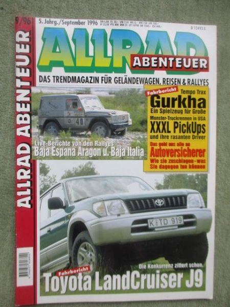 Allrad Abenteuer September 1996