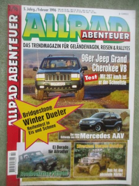 Allrad Abenteuer Februar 1996