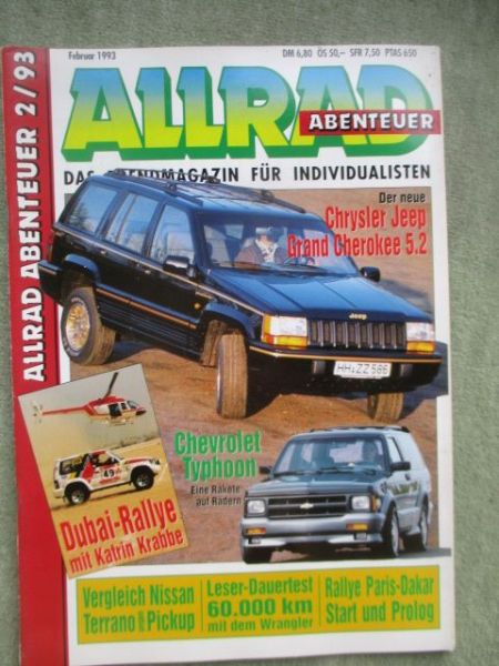 Allrad Abenteuer Februar 1993