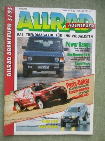 Allrad Abenteuer März 1993