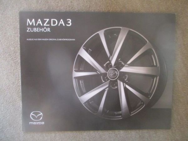 Mazda 3 Original Zubehör März 2019