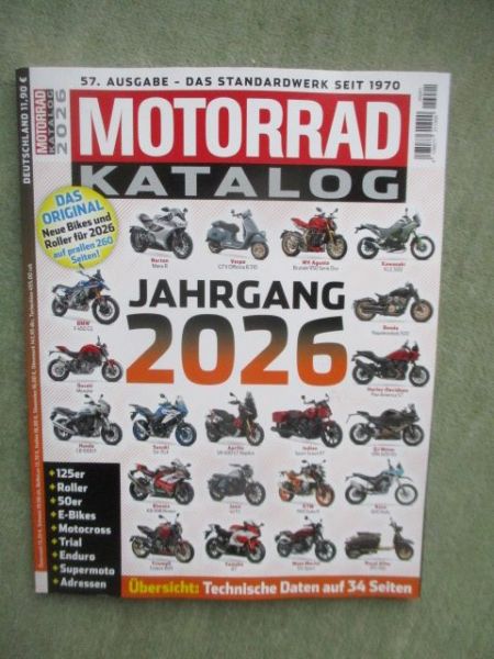 Motorrad Katalog Jahrgang 2026