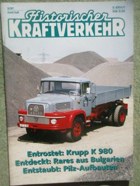 Historischer Kraftverkehr 3/1997