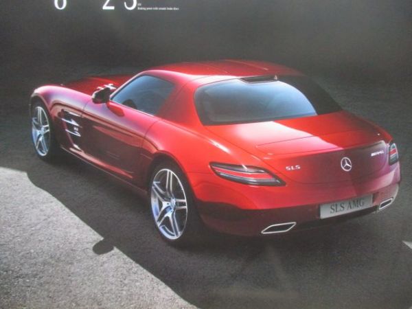 Mercedes Benz SLS AMG C197 2010 49x68cm