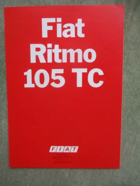 Fiat Ritmo 105 TC Prospekt Juni 1983