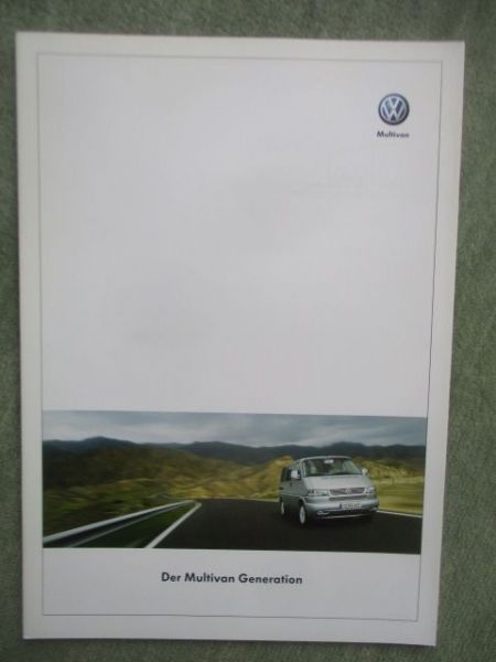 VW T4 Generation Prospekt April 2002