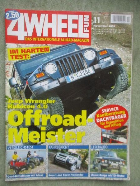 4 Wheel Fun November 2003
