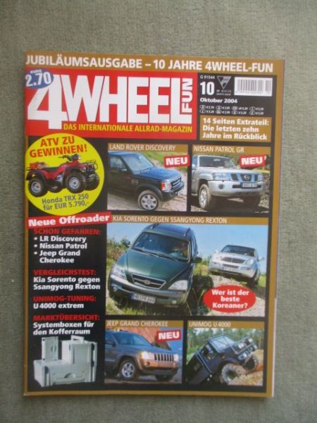 4 Wheel Fun Jubiläumsausgabe Oktober 2004
