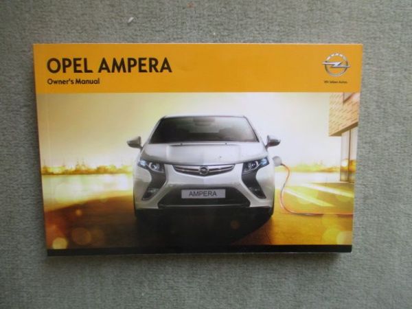 Opel Ampera Owners Manual Englisch NEU