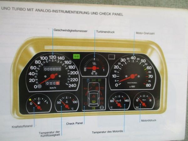 Fiat Uno (Typ 146) 1000 1100 1300 +turbo i.e. +Diesel Betriesanleitung