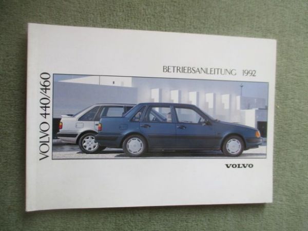 Volvo 440 460 Betriebsanleitung 1992