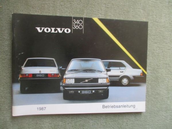 Volvo 340/360 Betriebsanleitung 1987
