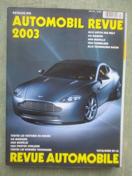 Automobil Revue 2003 Alle Autos der Welt