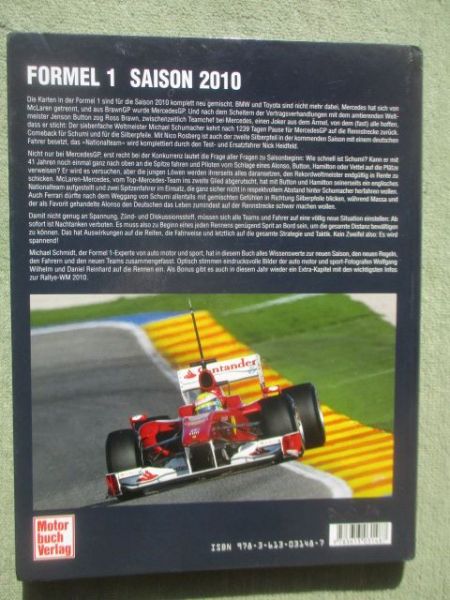 Motorbuch Verlag auto motor & sport Michael Schmidt Formel 1 Saison 2010