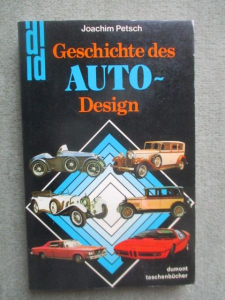 DuMont Buchverlag Kön Joachim Petsch Geschichte des Autodesign