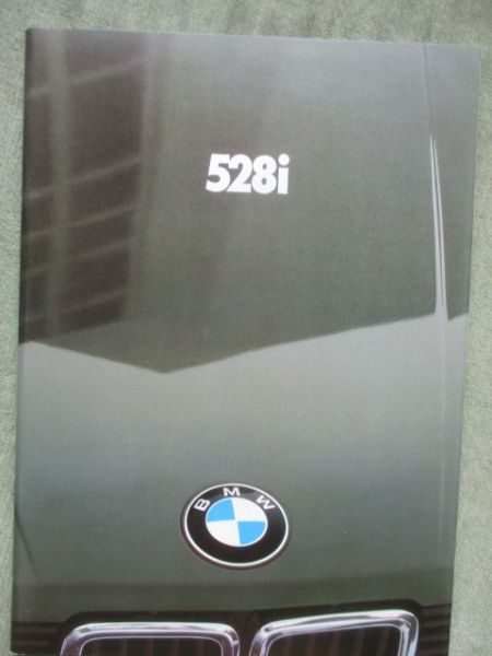 BMW 528i E28 Prospekt Englisch März 1981
