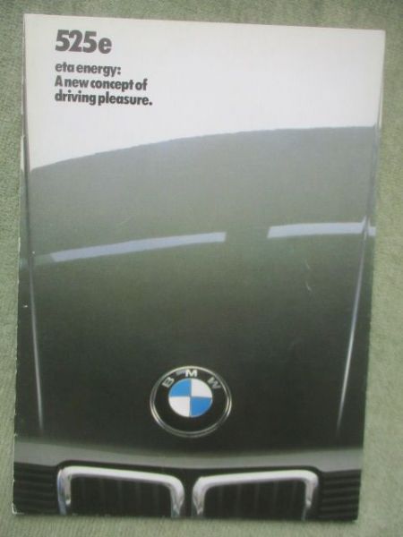 BMW 525eta E28 Englisch brochure March 1983