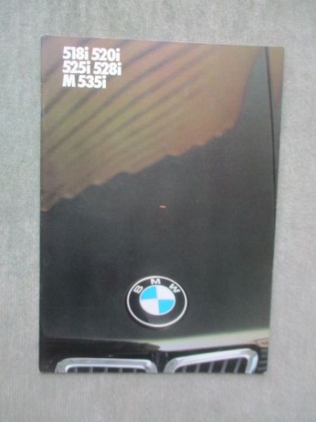 BMW 518i 520i 525i 528i M535i E28 Rechtslenker März 1985