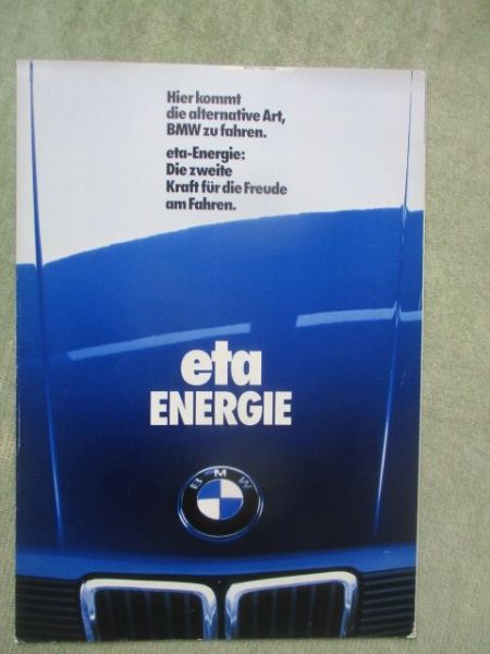 BMW eta Energie 525e E28 Beilage