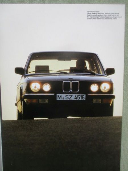 BMW 524td E28 Prospekt September 1983