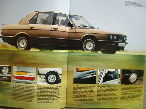 BMW 518i 520i 525i 528i M535i E28 September 1984