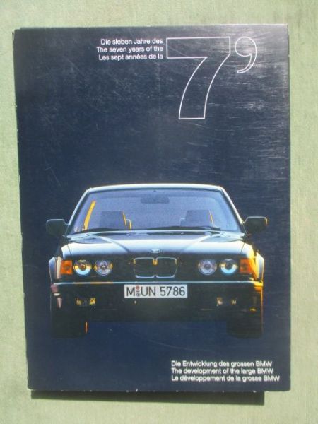 BMW Die sieben Jahre 7er Reihe E32 Box Vorstellung 1986
