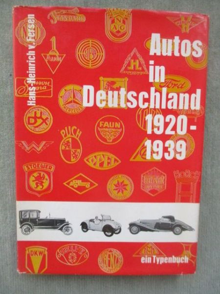 Motor Presse Verlag Hans-Heinrich von Fersen Autos inDeuschland 1920-1939