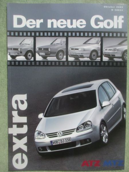 ATZ MTZ extra Der neue Golf Oktober 2003