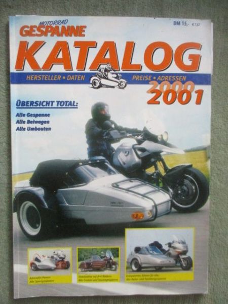 Motorrad Gespanne Katalog 2000 2001