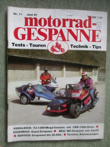 motorrad Gespanne Juni 1991