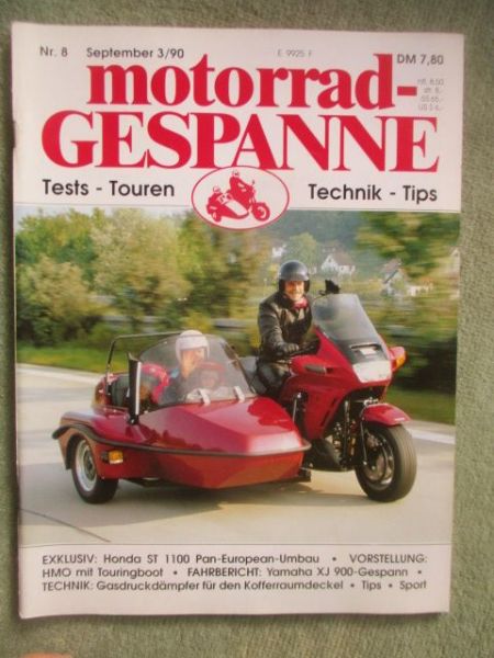 motorrad Gespanne September 3/1990
