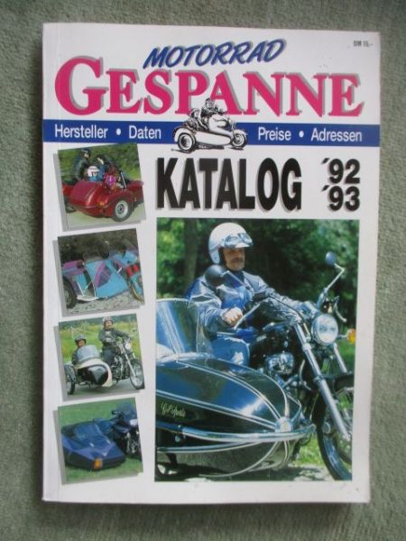 Motorrad Gespanne Katalog 92/93