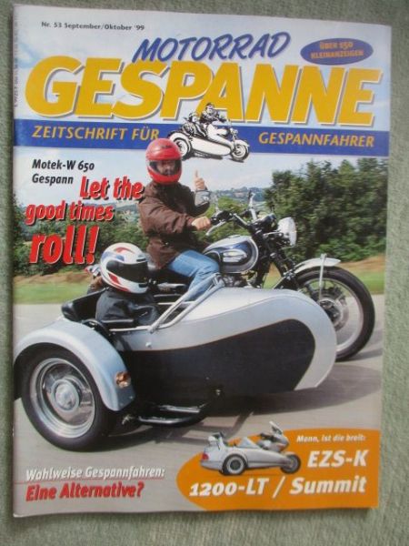 Motorrad Gespanne September/Okotber 1999