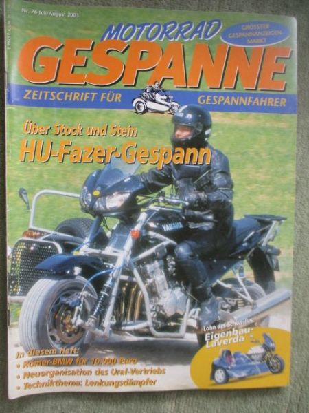 Motorrad Gespanne Juli/August 2003