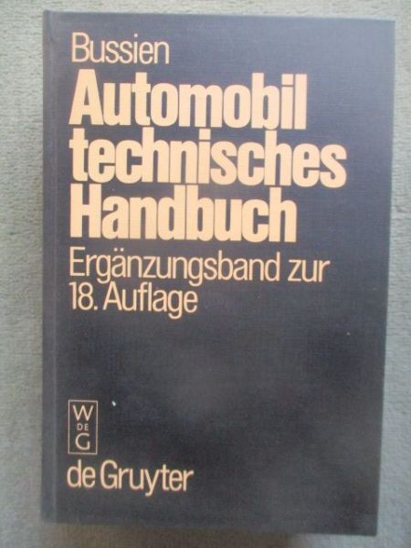 WDEG Bussien Automobil technisches Handbuch