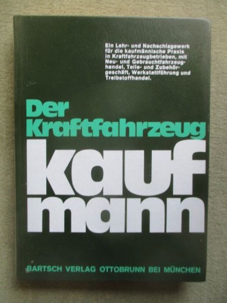 Bartsch Verlag Ottobrunn Der Kraftfahrzeug Kaufmann