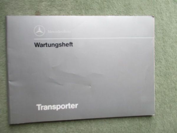 Mercedes Benz MB 100D Transporter W631 Wartungsheft November 1990