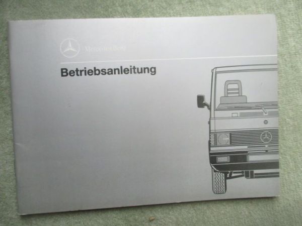 Mercedes Benz MB 100D W631 Betriebsanleitung April 1990