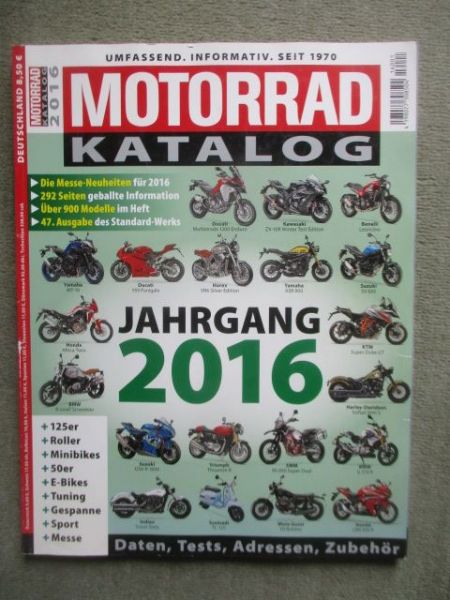 Motorrad Katalog Jahrgang 2016