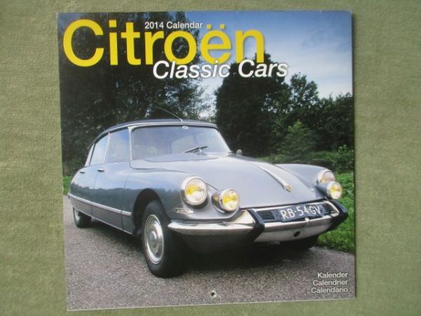 Citroen Classic Cars 2014 Calendar