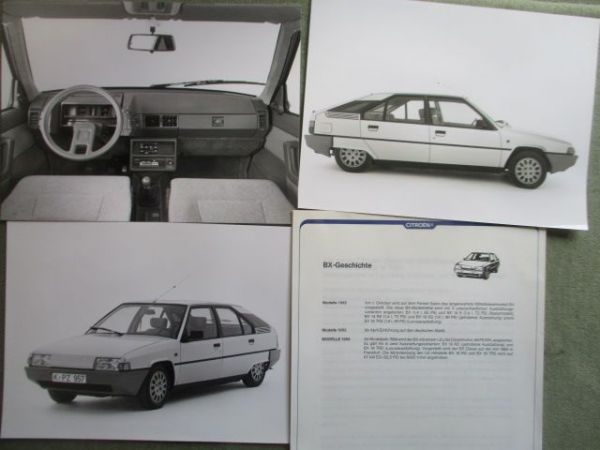 Citroen BX Pressefotos 18x24cm Format