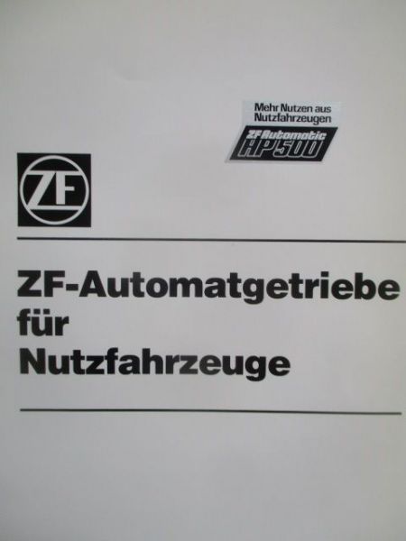 ZF-Automatikgetriebe für Nutzfahrzeuge Oktober 1978