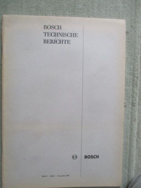 Bosch Technische Berichte März 1967