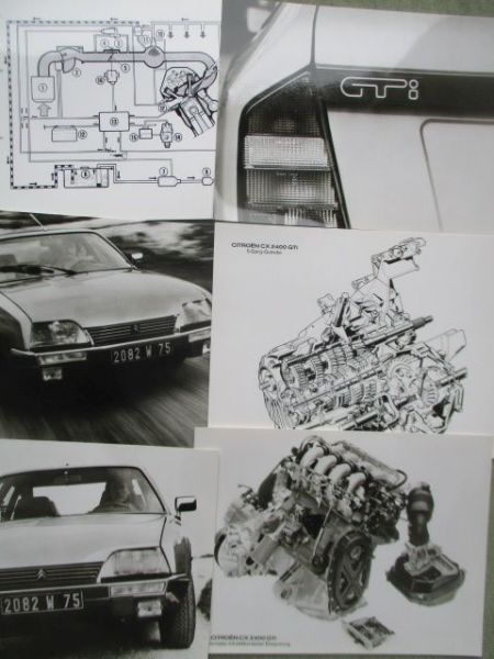 Citroen CX 2400 GTi Pressemappe +Fotos