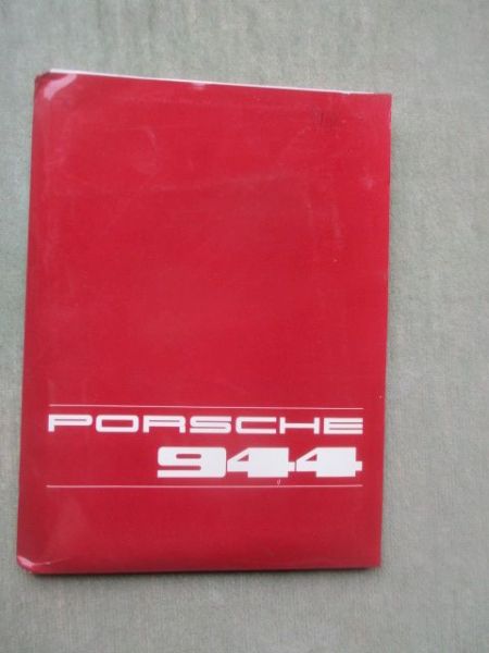 Porsche 944 Pressemappe IAA Frankfurt 1981