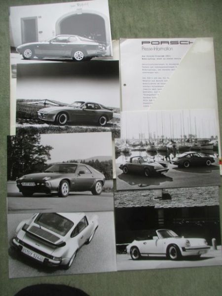 Porsche Pressemappe Programm 1983