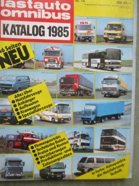 lastauto omnibus Katalog 1985