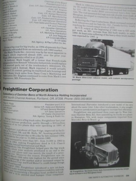 wards Automotive Yeaarbook 1985 Forty-Seventh Edition