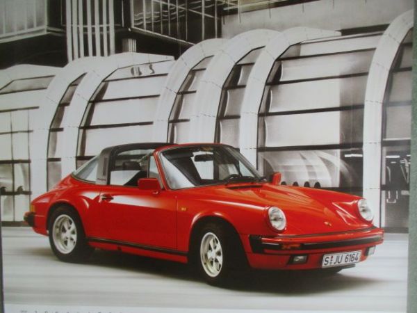 Porsche Kalender 1989 56x59cm Format