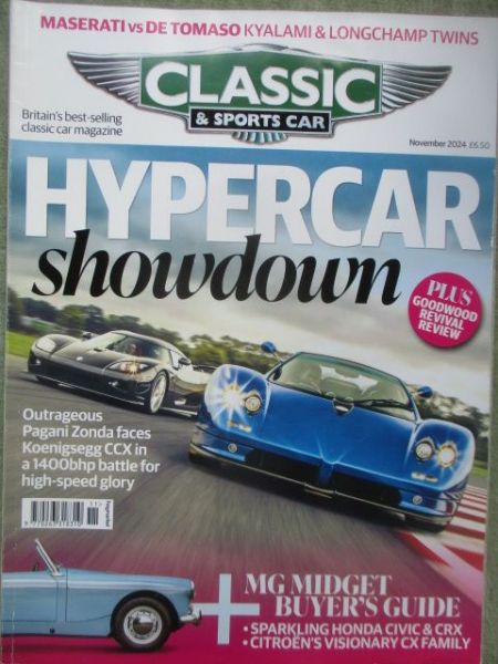 Classic & Sports Car November 2024